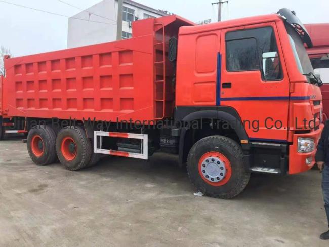 371HP 375HP Used HOWO Heavy Dumper Truck Front Lifting Style