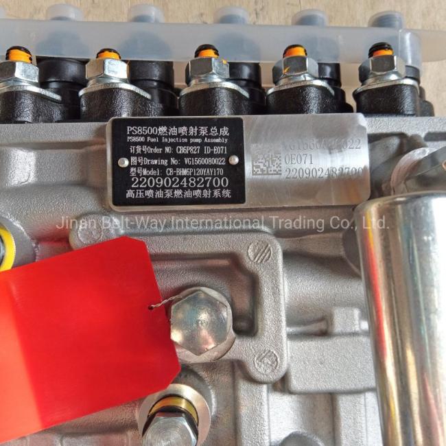 Original Sinotruk HOWO 371HP PS8500 Fuel Injection Pump Assembly Vg1560080022
