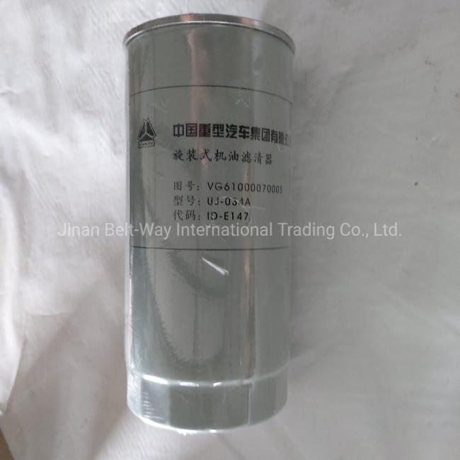 Sinotruk HOWO Truck Spare Parts Weichai Oil Filter Vg61000070005
