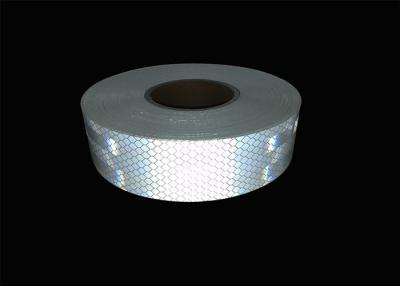 China Truck Car Reflective Conspicuity Tape , Clear Red Retro White Fluorescent Tape for sale