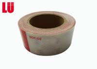 China Light Clear Red And White Reflective Safety Tape  For Trucks  2inch*25m 1inch*45.72m for sale
