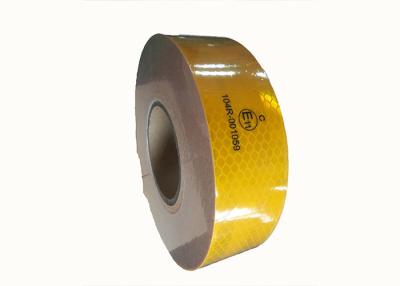 China Yellow Or White Trailers Ece 104 Reflective Tape Waterproof  Resistance To Solvents for sale