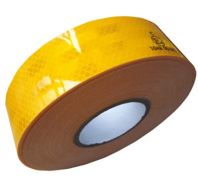 China Exterior Custom Yellow Prism Conspicuity Reflective Tape For  Jacket  Trailer for sale