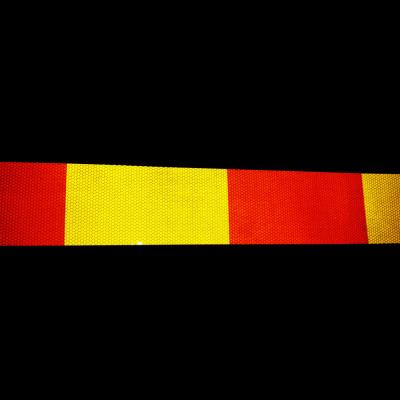 China Traffic Barrier Board Red And Yellow Reflective Tape Sheets High Reflection For Warning for sale