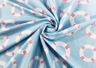 China 85% Polyester Digital Printing Fabric For Swimsuit Sky Blue Swim Ring 200GSM for sale
