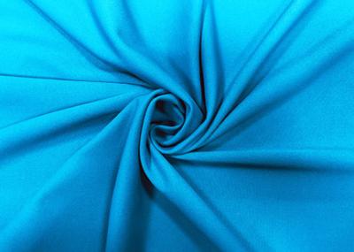 China 290GSM Stretchy 87% Nylon Warp Knitted Fabric Elastic Plain Turquoise Blue for sale