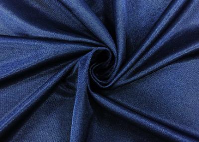 Chine chaîne en nylon du tissu 84% de polyester de bleu marine 210GSM tricotant l'élasticité élevée à vendre