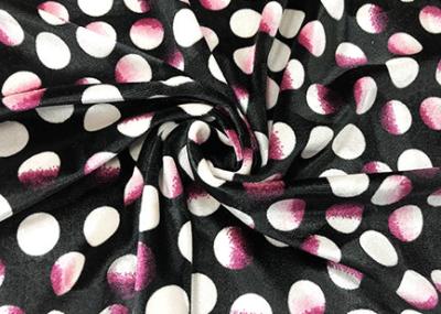 China 220GSM 94 Polyester 6 Spandex Warp Printed Knit Fabric Velboa For Lady'S Dress Petal Rain for sale