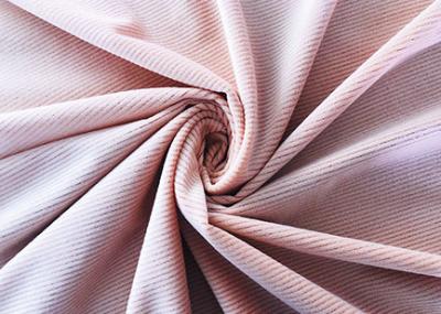 China 94% Poly Baby Pink Corduroy Material Pants Accessories Making 200GSM Stretchy for sale