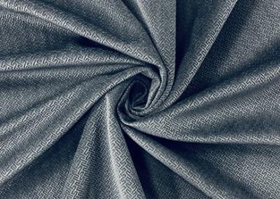 Chine couleur 100% légère de gris de charbon de bois de grain du tissu T de velours du polyester 165GSM à vendre