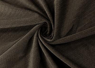 China 165GSM Super Soft Stretch Burnout Velvet Fabric T Grain Dark Brown 150cm for sale