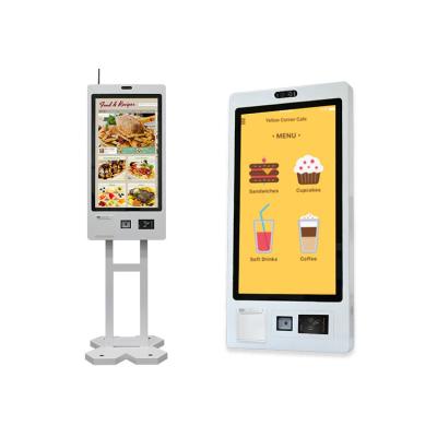 China Touch Screen Self Ordering Payment Window Terminal Restaurant Self Checkout Kiosk Machines en venta