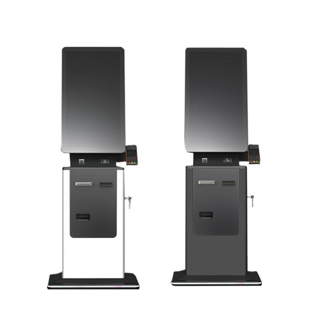 Additional view of self-service kiosk showing construction and interface details