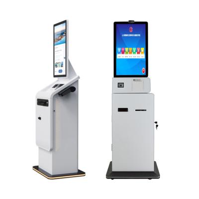 China 27inch Card Dispenser Machine Restaurant self order payment Airport Hotel Kiosk for sale