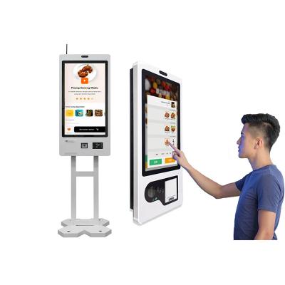 China Supermarket Self Checkout Kiosk Touch Screen Payment Kiosk With Optional Card Dispenser for sale
