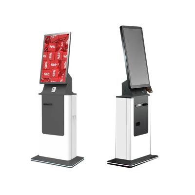 China 27inch 32inch Payment Liosk Hotel in kiosk Touch Screen Self payment Kiosks Cash Payment Ticket Machine for sale