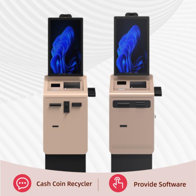 Self-service kiosk deployed in various commercial environments
