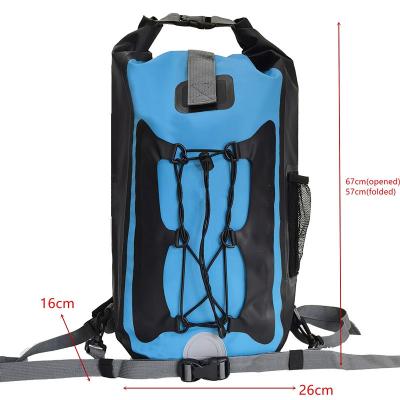 Китай Полиэстер / ПВХ водонепроницаемый сухой мешок рюкзак для занятий продается