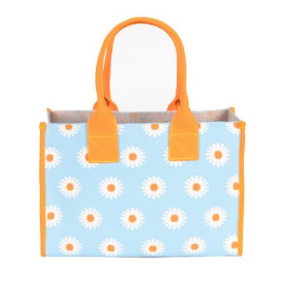 China Polyester Printed Beach Tote Bags Customized Logo And Color for sale