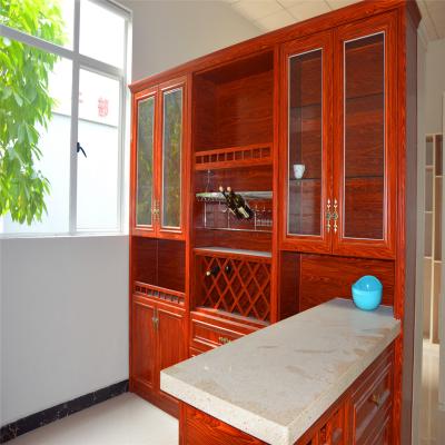 China Home Used Aluminium Fabrication Bookshelf   Wine Glass Display Cabinet for sale
