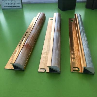 China Polished External Corner Tile Trim Gold Transition Aluminum Angle Carpet Tile Trim for sale