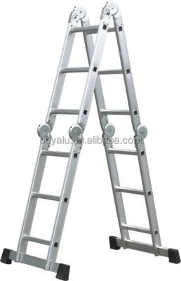 China Multifunctional Aluminum Step Ladder Clear Anodized Domestic Aluminium Ladder for sale