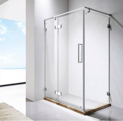 China 5mm Bathroom Shower Screens Tempered Glass Polishing Finish Cubicle Shower Rooms Enclosure for sale