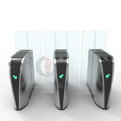 China 316SS Automatic Sliding Turnstile Flap Barrier Gate Entrance Bidirectional for sale