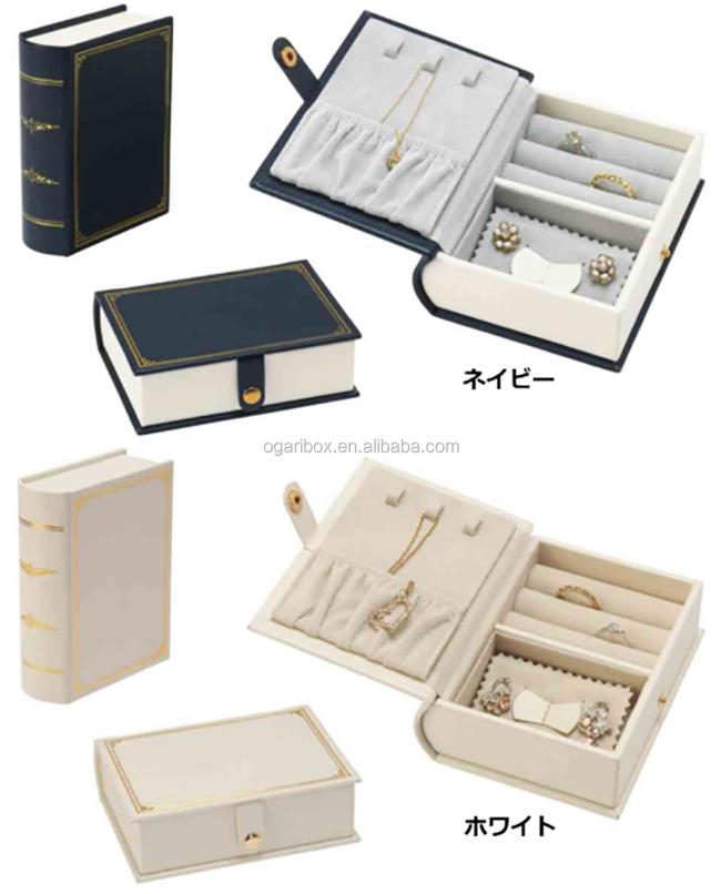 New Design Portable Travel Book Shape Jewelry Packaging Box