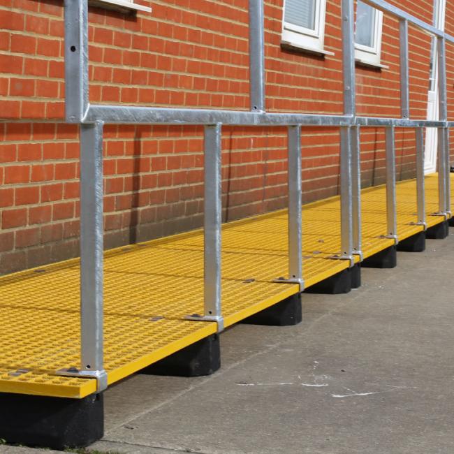 Industrial rubber feet installation