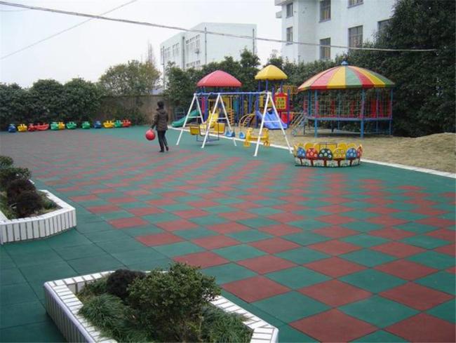 Rubber flooring application