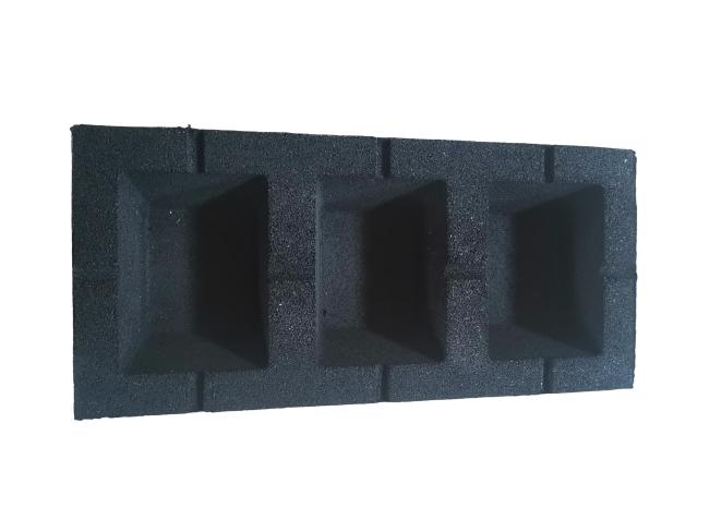 Rubber damper mount close-up