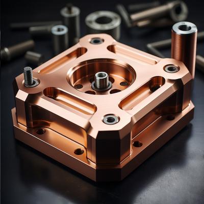 China Accuracy CNC Machined Parts Copper Milling CNC Machining Service for sale