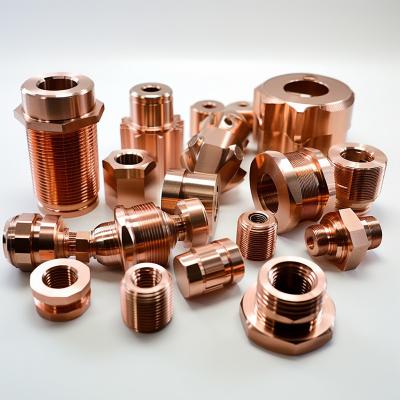 China Custom Precise Copper CNC Turning Parts Mirror Polish CNC Parts for sale