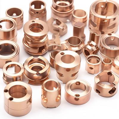 China CNC Turned Copper Metal Spare Parts CNC Turning Machining Metal Lathe Parts Service for sale