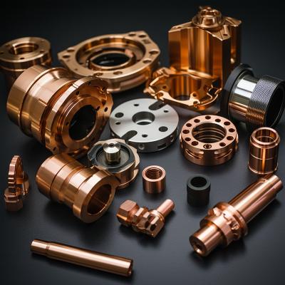 China Copper Material Metal CNC Machining Parts Broaching Drilling Processing for sale