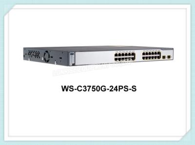 China Interruptor de red de Cisco del interruptor del Poe del puerto del interruptor WS-C3750G-24PS-S 24 de Cisco en venta