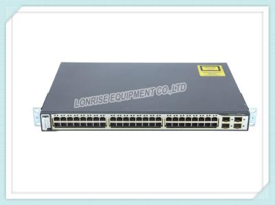 中国 CISCO PoEのネットワーク スイッチWS-C3750X-48PF-E 48の港PoeスイッチIPサービスの棚の取付け可能な形式要素 販売のため