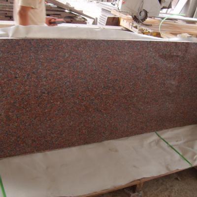 China Outdoor G562 Dark Red Granite Stone Tiles , Polished Granite Floor Tiles for sale
