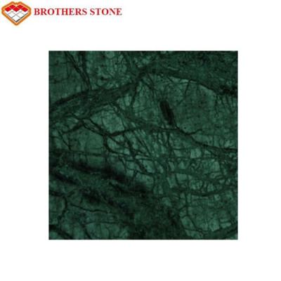 China Indian Emerald Green Marble Stone Tile , Green Granite Slabs For Hotel for sale