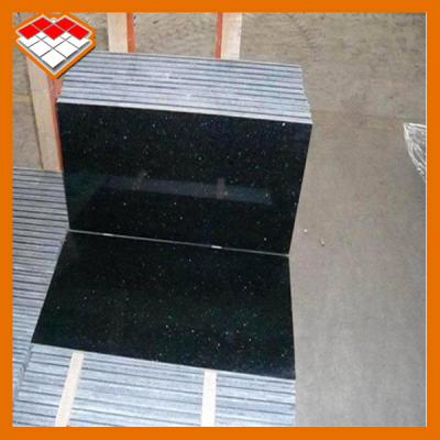 China Black 200mm Granite Tiles Slabs For Kitchen Counter Tops for sale