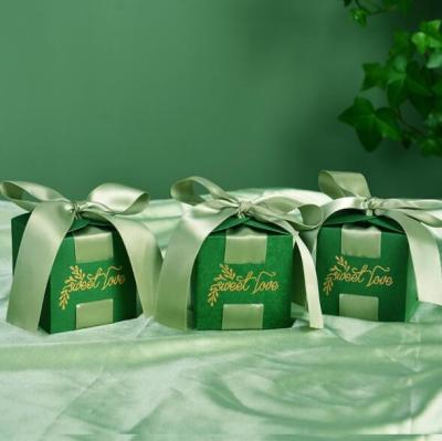 China Wedding Desktop Cardboard Gift Packaging Boxes For Chocolate  6x6x6cm for sale