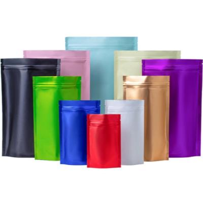 China ISO9001 Aluminum Foil Stand Up Bag Zip Lock Food Coffee Tea Packaging Red Gold Yellow for sale
