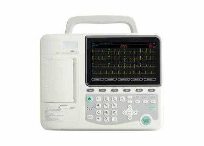 China CE ISO Six Channel Digital Filtering ECG EKG Machine With Keypad for sale