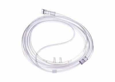 China Transparent PVC Surgical Nasal Oxygen Cannula With Nasal Prongs for sale