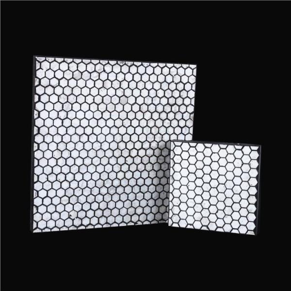 Quality Al2O3 Alumina Ceramic Tile In Rubber Wear Liner Plate 425×425mm for sale