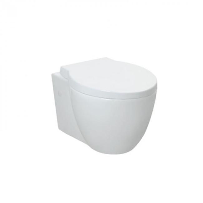 Gravity Flushing Modern Wall Hung Toilet 380mm Wide Wall Mounted Commode 1
