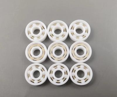 China 608-2rs Ceramic Ball Bearings With Rubber Seal Or Ptfe Seal Peek Or Nylon Cage for sale