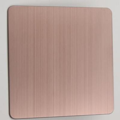 China 300 Series Golden Rose Gold Sheet Metal Cold Rolled Steel Decorative Plate 0.3-2.0mm  Thin PLate for sale