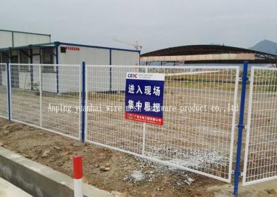 Chine La barrière provisoire soudée par acier, barrière provisoire de construction lambrisse le certificat d'OIN à vendre